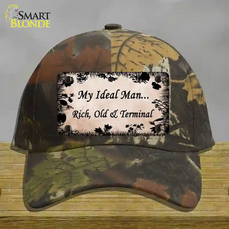 Rich Old And Terminal Novelty License Plate Hat Cotton / Camoflauge