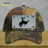 Bucking Bronco Novelty License Plate Hat Cotton / Camoflauge