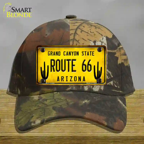 Arizona Route 66 Novelty License Plate Hat Cotton / Camoflauge