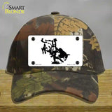 Bull Rider Novelty License Plate Hat Cotton / Camoflauge