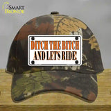 Ditch The Bitch Novelty License Plate Hat Cotton / Camoflauge