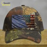 Alaska/American Flag Novelty License Plate Hat Cotton / Camoflauge