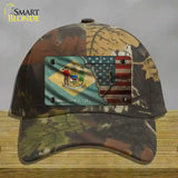 Delaware/American Flag Novelty License Plate Hat Cotton / Camoflauge