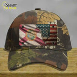 Florida/American Flag Novelty License Plate Hat Cotton / Camoflauge