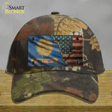 Georgia/American Flag Novelty License Plate Hat Cotton / Camoflauge