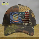 Idaho/American Flag Novelty License Plate Hat Cotton / Camoflauge