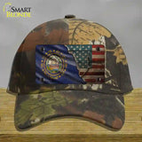 New Hampshire/American Flag Novelty License Plate Hat Cotton / Camoflauge