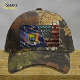 New York/American Flag Novelty License Plate Hat Cotton / Camoflauge