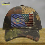 Pennsylvania/American Flag Novelty License Plate Hat Cotton / Camoflauge