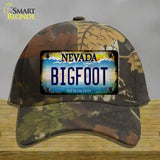 Bigfoot Nevada Novelty License Plate Hat Cotton / Camoflauge