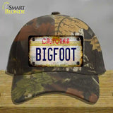 Bigfoot California Novelty License Plate Hat Cotton / Camoflauge