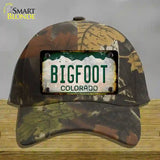 Bigfoot Colorado Rusty Novelty License Plate Hat Cotton / Camoflauge