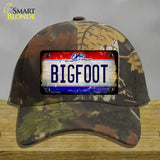 Bigfoot Ohio Novelty License Plate Hat Cotton / Camoflauge