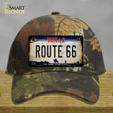 Route 66 Texas Rusty Novelty License Plate Hat Cotton / Camoflauge