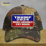 Trump Make Liberals Cry Again Novelty License Plate Hat Cotton / Camoflauge