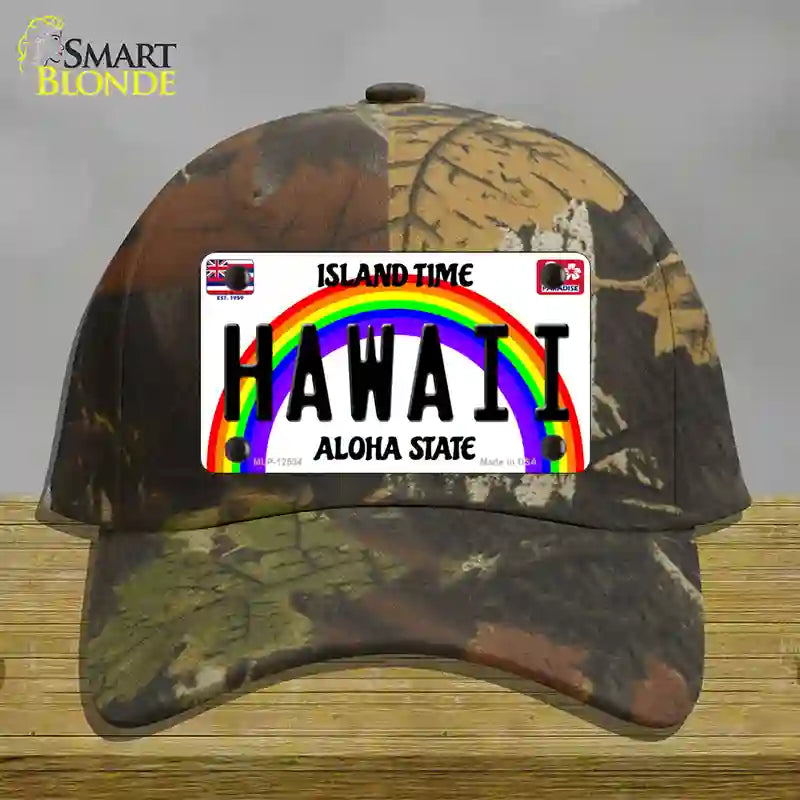 Hawaii Novelty License Plate Hat Cotton / Camoflauge