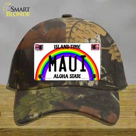 Maui Hawaii Novelty License Plate Hat Cotton / Camoflauge