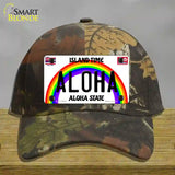 Aloha Hawaii Novelty License Plate Hat Cotton / Camoflauge