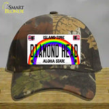 Diamond Head Hawaii Novelty License Plate Hat Cotton / Camoflauge