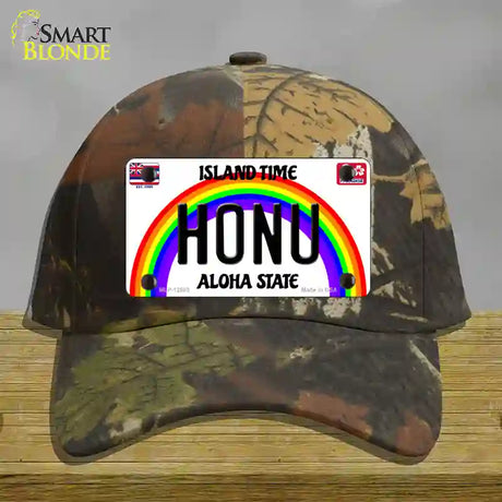 Honu Hawaii Novelty License Plate Hat Cotton / Camoflauge