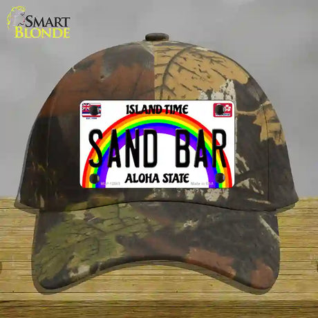 Sand Bar Hawaii Novelty License Plate Hat Cotton / Camoflauge