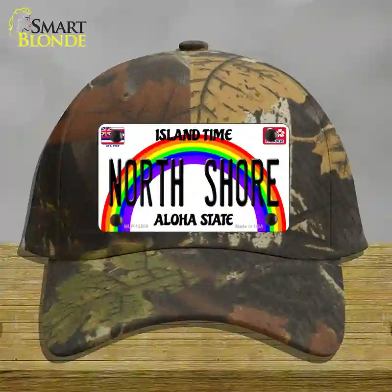 North Shore Hawaii Novelty License Plate Hat Cotton / Camoflauge