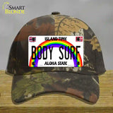 Body Surf Hawaii Novelty License Plate Hat Cotton / Camoflauge