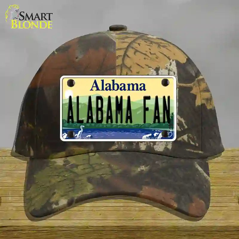 Alabama Fan Novelty License Plate Hat Cotton / Camoflauge