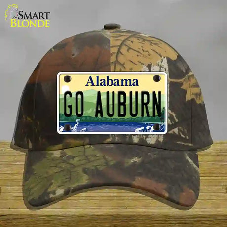 Go Auburn Novelty License Plate Hat Cotton / Camoflauge