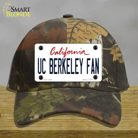 UC Berkeley Fan Novelty License Plate Hat Cotton / Camoflauge