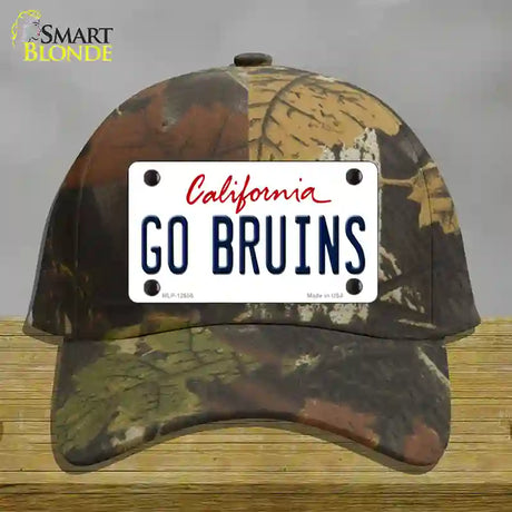 Go Bruins Novelty License Plate Hat Cotton / Camoflauge