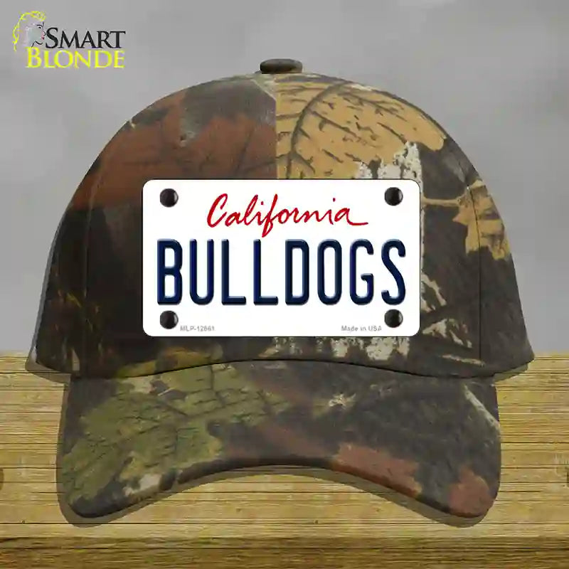 Bulldogs Novelty License Plate Hat Cotton / Camoflauge