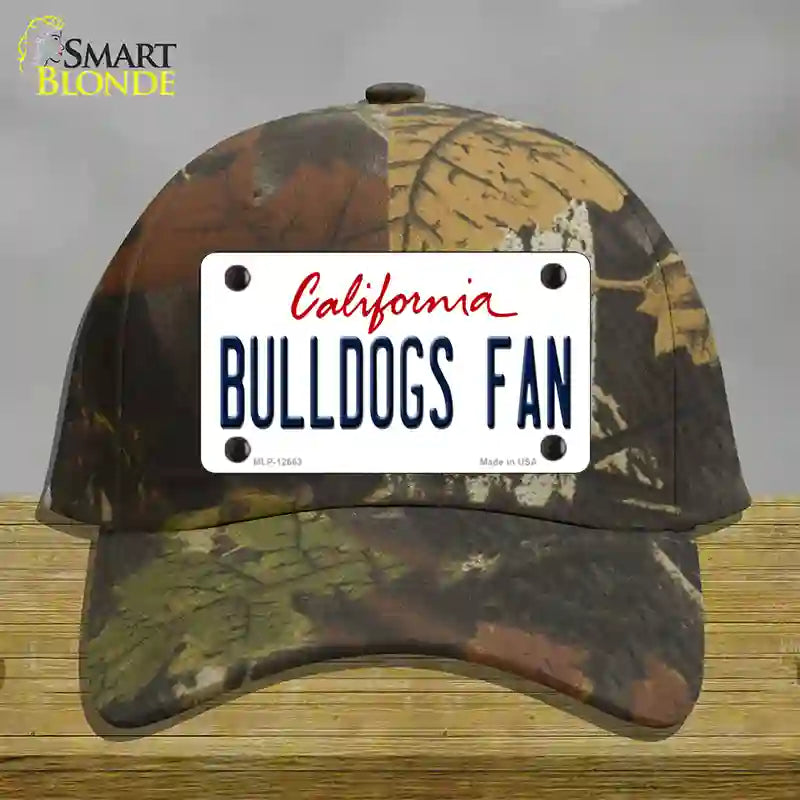 Bulldogs Fan Novelty License Plate Hat Cotton / Camoflauge