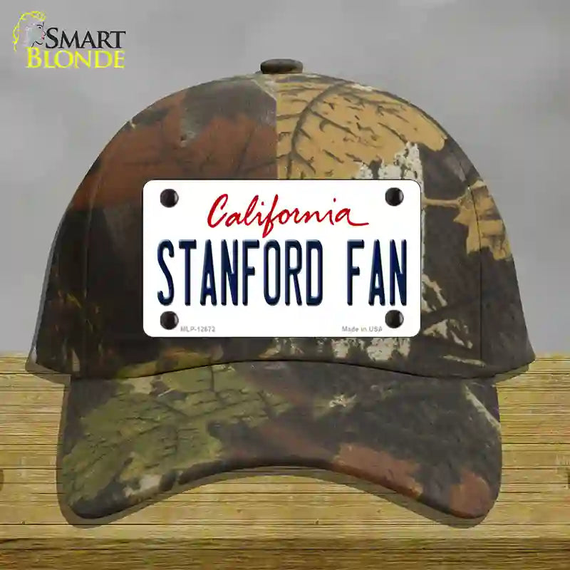 Stanford Fan Novelty License Plate Hat Cotton / Camoflauge