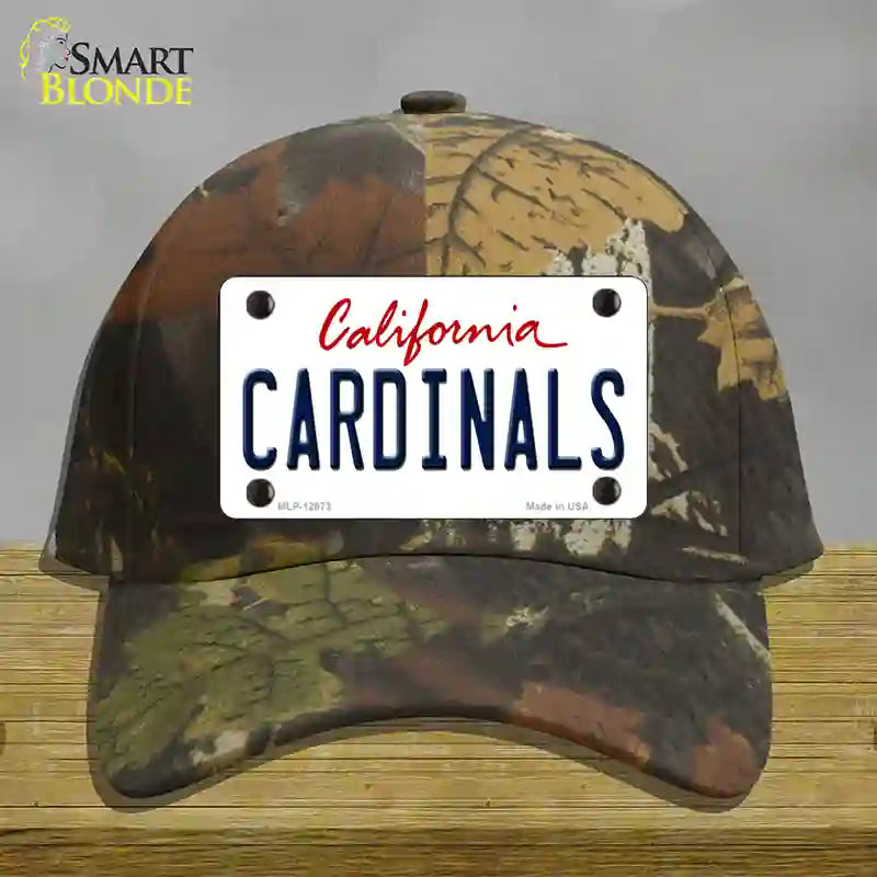 Cardinals Novelty License Plate Hat Cotton / Camoflauge