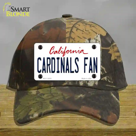 Cardinals Fan Novelty License Plate Hat Cotton / Camoflauge