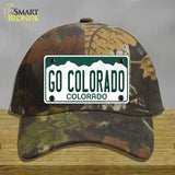 Go Colorado Novelty License Plate Hat Cotton / Camoflauge