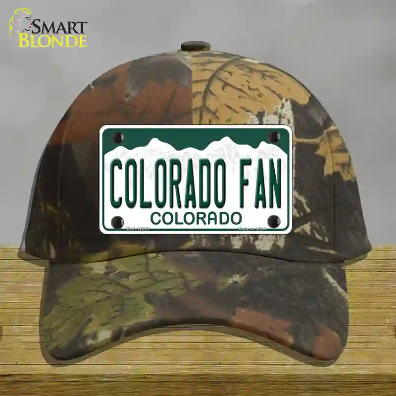 Colorado Fan Novelty License Plate Hat Cotton / Camoflauge