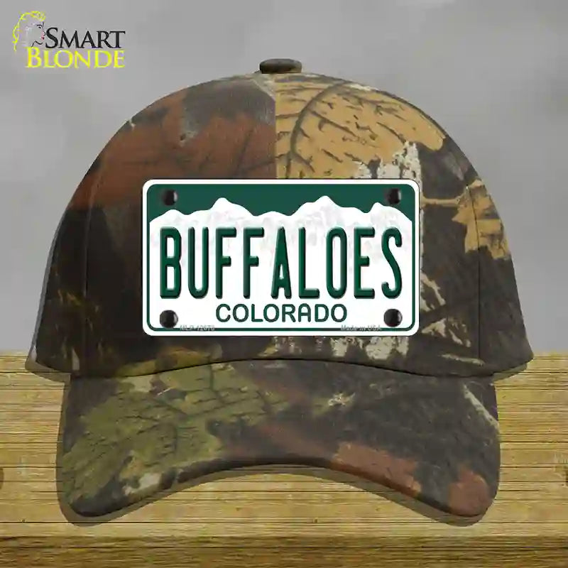 Buffaloes Novelty License Plate Hat Cotton / Camoflauge