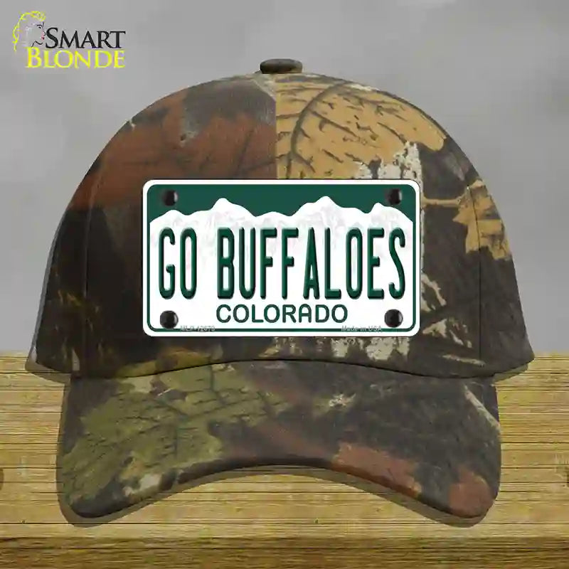 Go Buffaloes Novelty License Plate Hat Cotton / Camoflauge