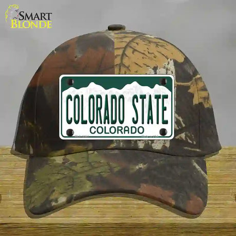 Colorado State Univ Novelty License Plate Hat Cotton / Camoflauge