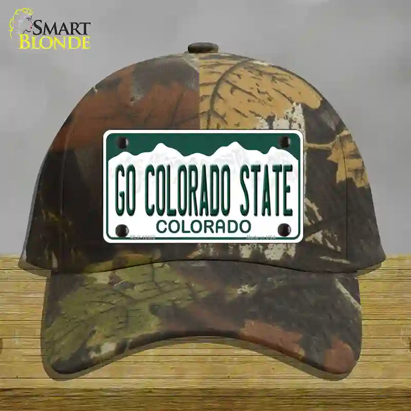 Go Colorado State Novelty License Plate Hat Cotton / Camoflauge