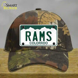 Rams Novelty License Plate Hat Cotton / Camoflauge