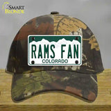 Rams Fan Novelty License Plate Hat Cotton / Camoflauge