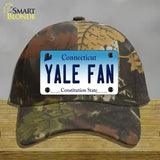 Yale Fan Novelty License Plate Hat Cotton / Camoflauge