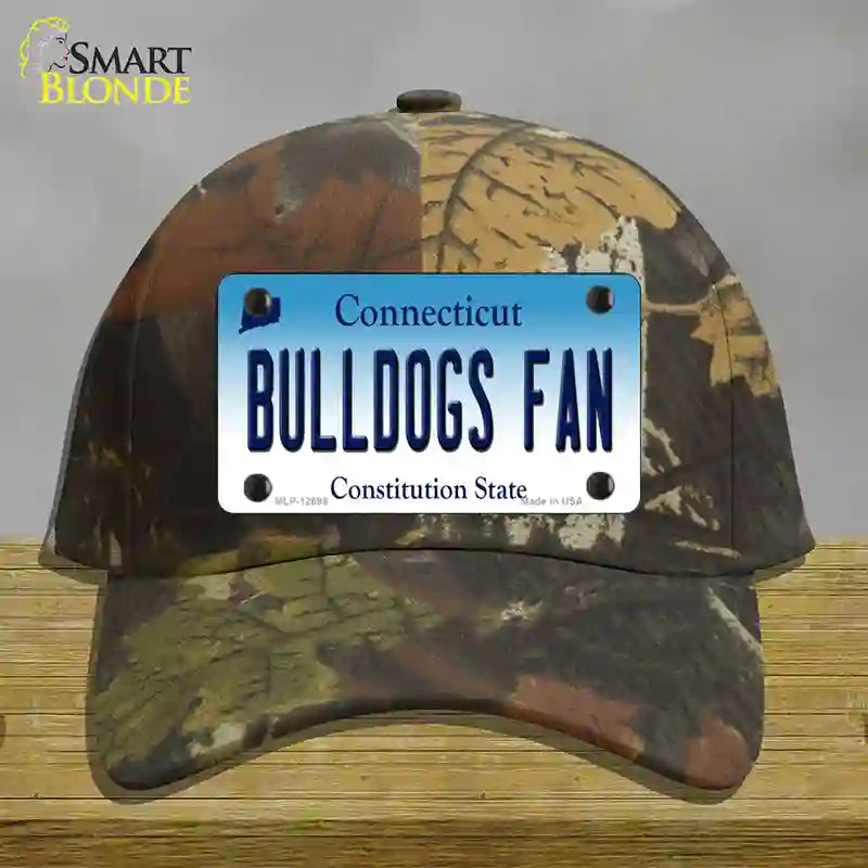 Bulldogs Fan Connecticut Novelty License Plate Hat Cotton / Camoflauge