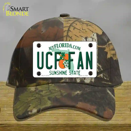 UCF Fan Novelty License Plate Hat Cotton / Camoflauge