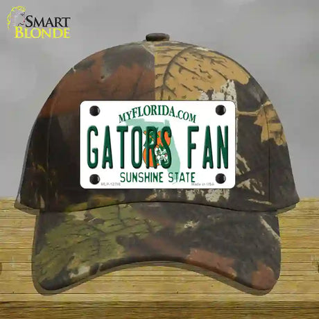 Gators Fan Novelty License Plate Hat Cotton / Camoflauge