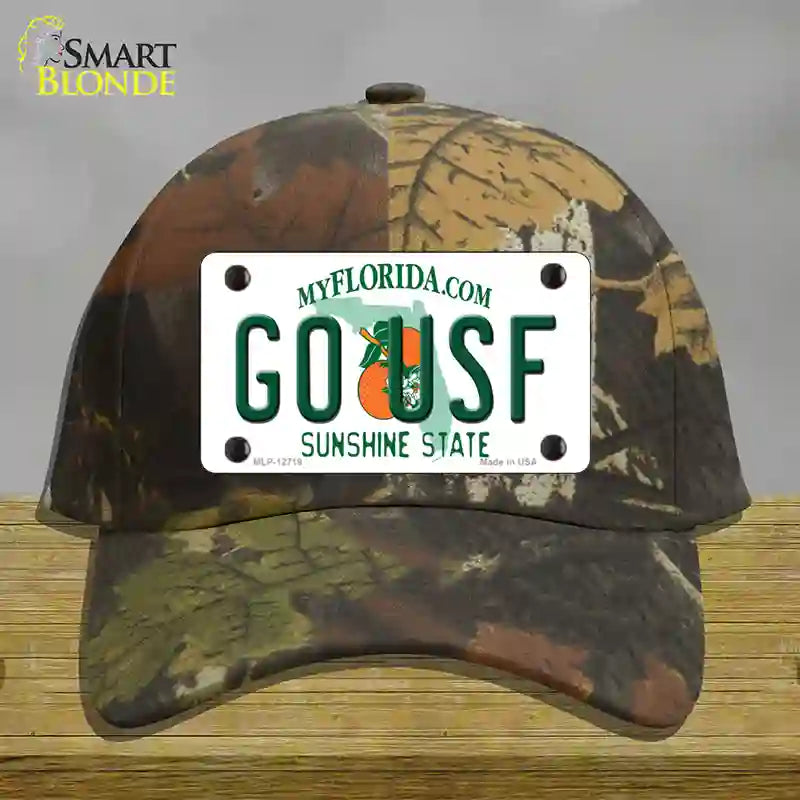 Go USF Novelty License Plate Hat Cotton / Camoflauge