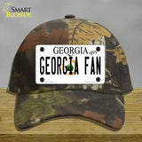 Georgia Fan Novelty License Plate Hat Cotton / Camoflauge